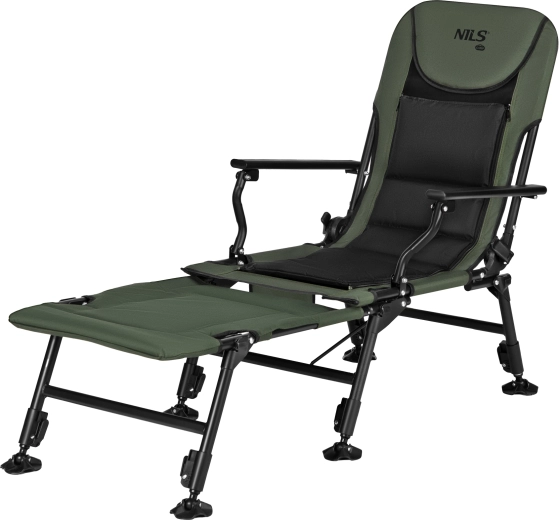 Fauteuil de pêche avec repose-pieds NILS Camp