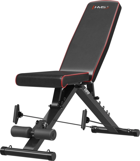 Banc de musculation réglable avec élastiques HMS L1217
