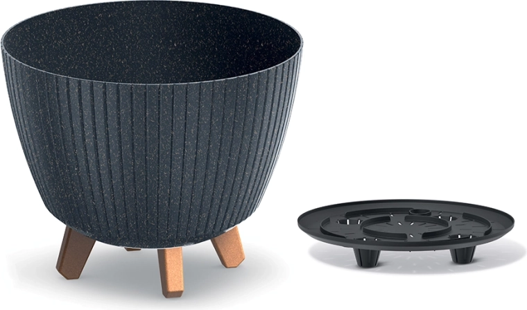 Pot Lamia Eco Wood 28,8 cm anthracite
