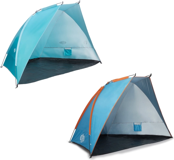 Tente de plage NILS Camp NC8030 bleu‑orange XXL