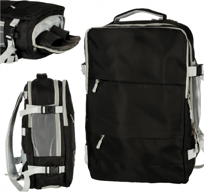 Sac à dos de voyage imperméable avec port USB pour avion