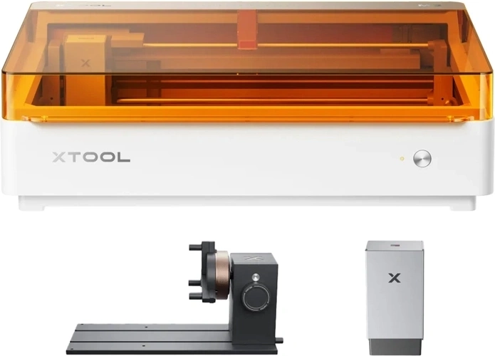 xTool M2 Deluxe 10 W graveur et découpeur laser avec module CMYK et kit rotatif RA3 Lite