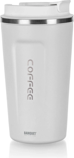 Thermomug 450 ml Arty blanc inox