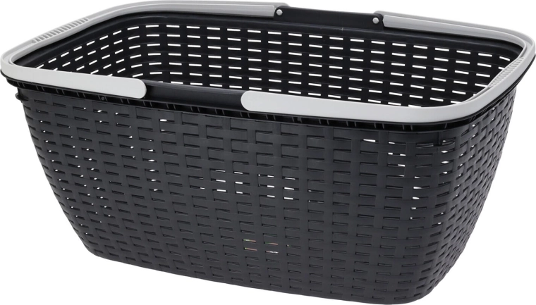 Panier pour linge propre avec poignées anthracite 60 × 40 × 25 cm
