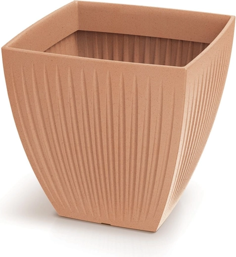 Jardinière en plastique Latia Square 48 cm terracotta