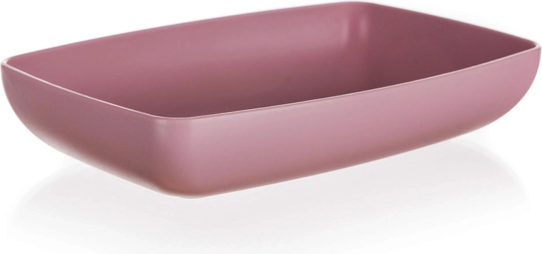 Plateau de service Culinaria en plastique rose foncé 18 x 12 cm