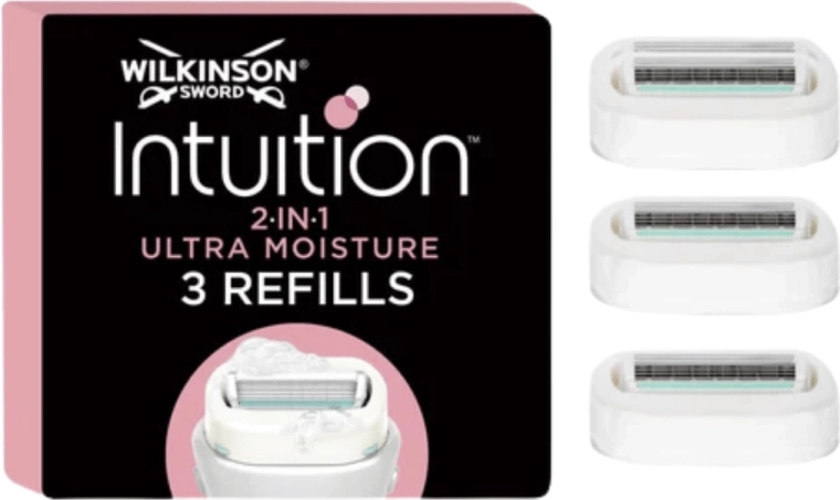 Wilkinson Intuition têtes de rasoir de rechange 2-en-1 Ultra Moisture, 3 pcs