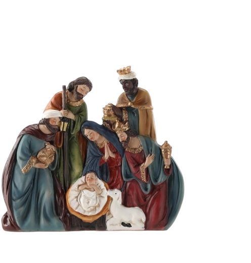 Figurine de crèche – Nativité de Jésus et les Trois Rois