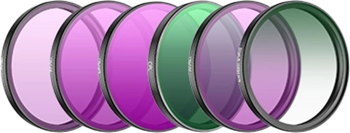 Kit de filtres pour DJI Osmo Action 6 – CPL, ND8/16/32/64 et Black Mist 1/4