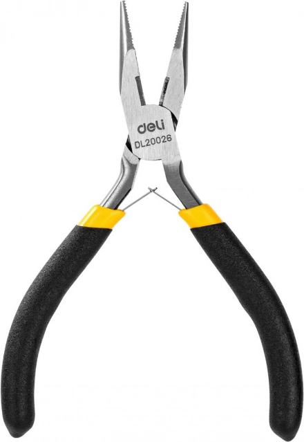 Pince à bec effilé DELI 125 mm (jaune)