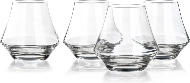Verres à whisky 290 ml ROYAL LEERDAM – set de 4 tumblers bas