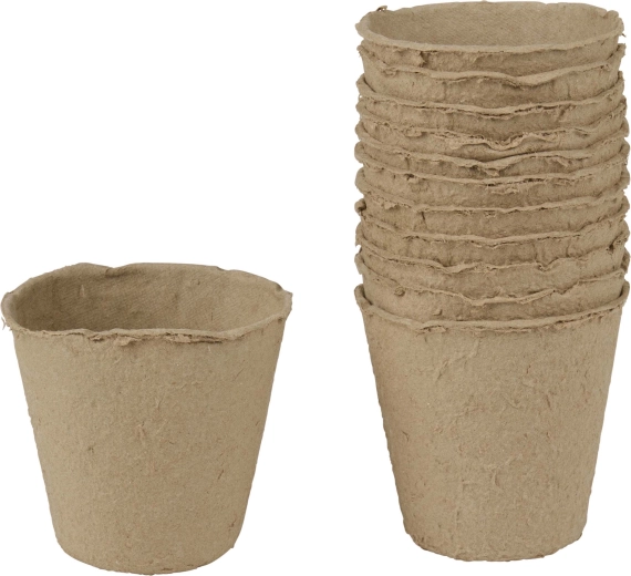 Pots de culture en papier 12 pcs KINZO GARDEN 5,5 × 6 cm