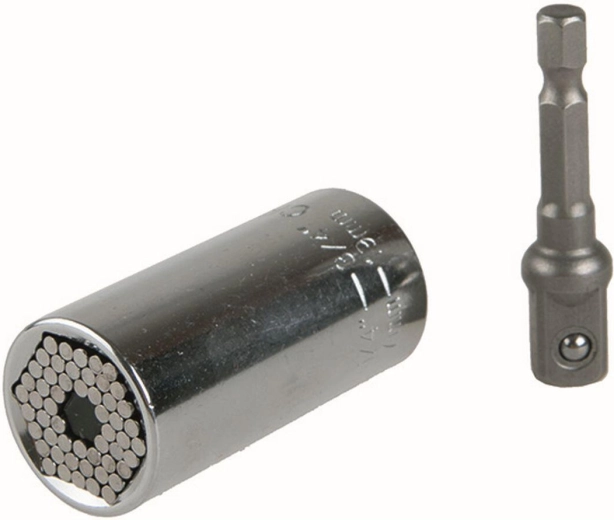 Douille universelle 3/8" pour vis 7–19 mm avec adaptateur