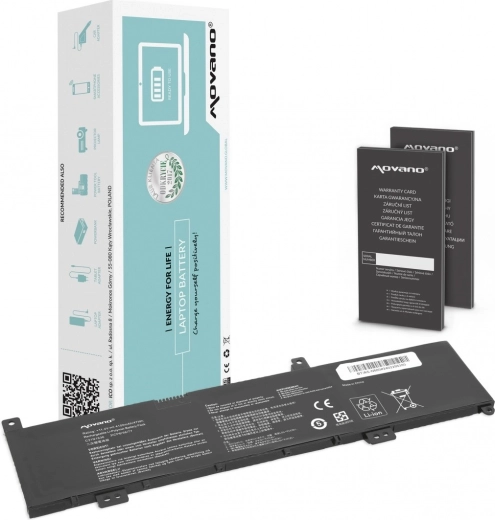Batterie Movano C31N1636 pour Asus VivoBook X580/N580 (4100 mAh, 47 Wh)