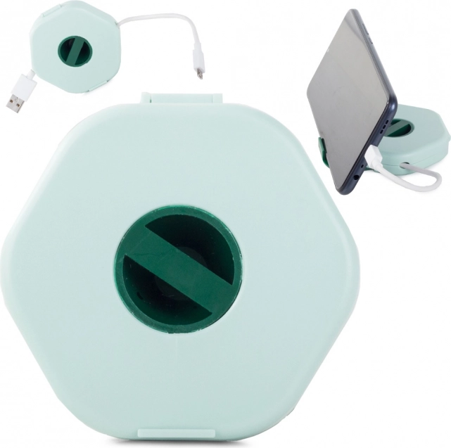 Organisateur rotatif de câbles avec support de téléphone