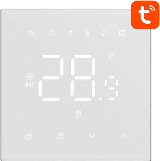 Thermostat intelligent Avatto pour chauffage électrique 16 A avec Wi‑Fi