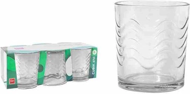 Set de verres Cubik 270 ml, 6 pcs, verre