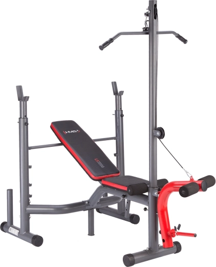 Banc de musculation multifonction avec poulie haute HMS LS7206