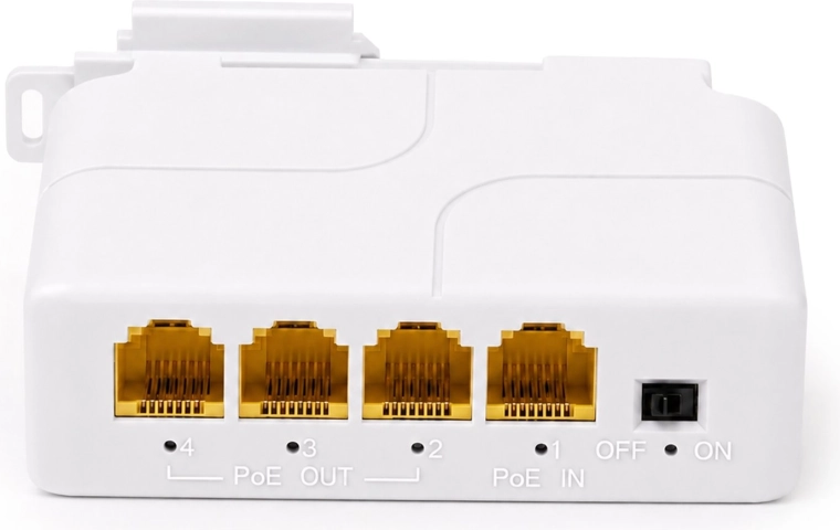 Extendeur PoE Gigabit RENEW FORCE avec 4 ports