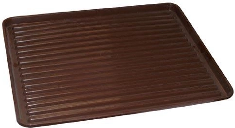 Égouttoir à vaisselle 50 × 40 cm en plastique brun