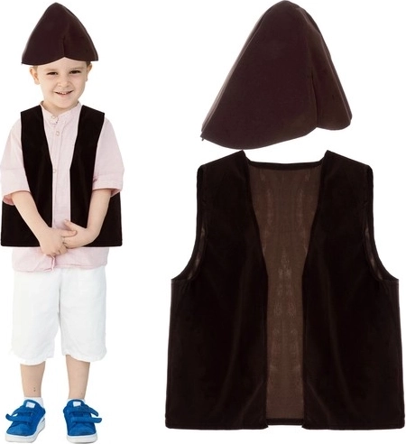 Costume d’enfant Kruzzel de berger (gilet + chapeau)