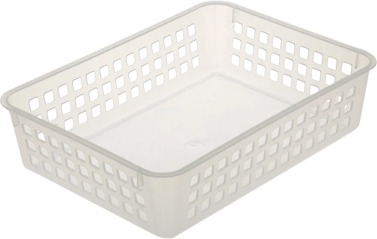 Panier en plastique transparent 24,5 × 18,5 × 6 cm
