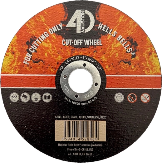 Disque à tronçonner pour acier et inox 150 × 2,0 × 22,2 mm