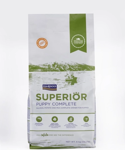 Fish4Dogs Superior croquettes pour chiots de petite race saumon avec pommes de terre 6 kg