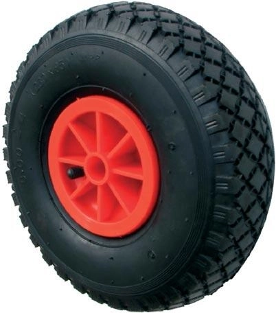 Roue pour diable 260 mm gonflable avec jante en plastique, moyeu 20 mm