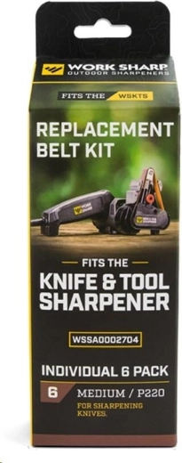Work Sharp bandes abrasives de rechange P220, lot de 6 pièces