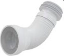 Raccord flexible pour WC en polypropylène