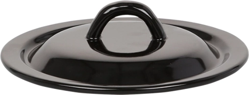 Couvercle émaillé 14 cm noir Silesia Rybnik
