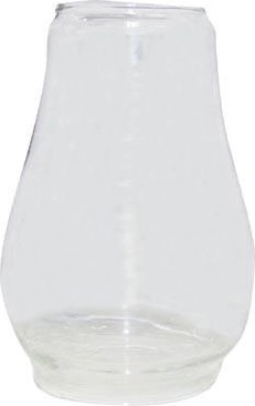 Cylindre en verre pour lampe à pétrole 14 cm (pour lampe 30 cm)