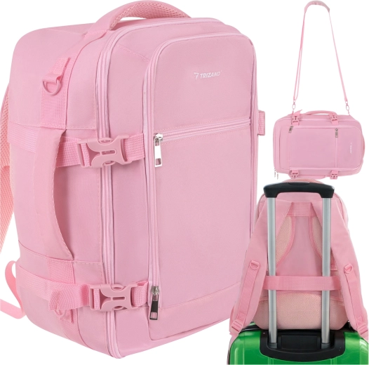 Sac à dos de voyage cabine pour avion 40 × 25 × 20 cm Trizand rose