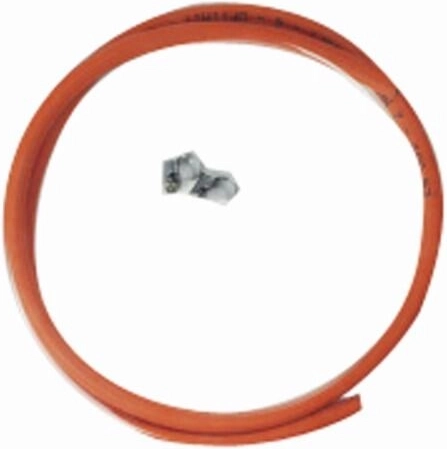 Tuyau de gaz 1,5 m avec 2 colliers de serrage
