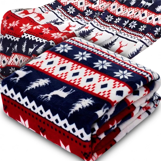Couverture d’hiver de Noël douce 120 × 150 cm