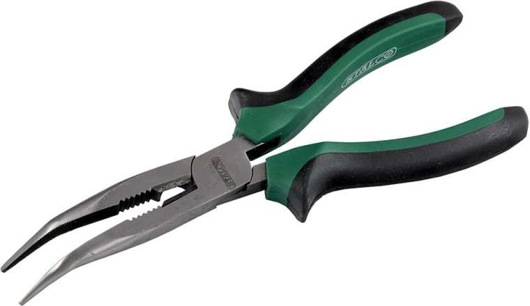 Pince à becs longs coudés 160 mm Stalco
