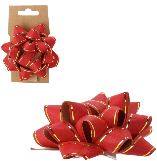 Noeud cadeau 10 cm – rouge