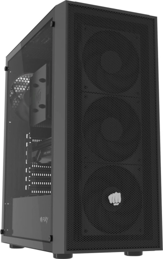 Boîtier midi tour Fury shobo sh8f avec fenêtre noir