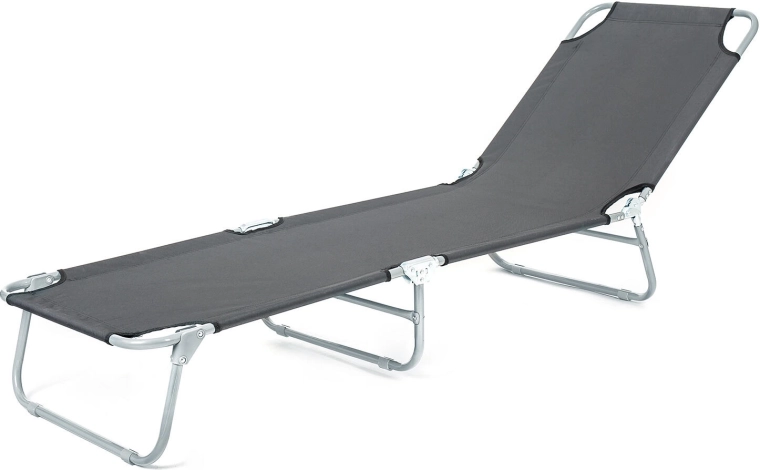 Chaise longue de jardin pliante SUNBAY anthracite 186 × 53 × 24 cm