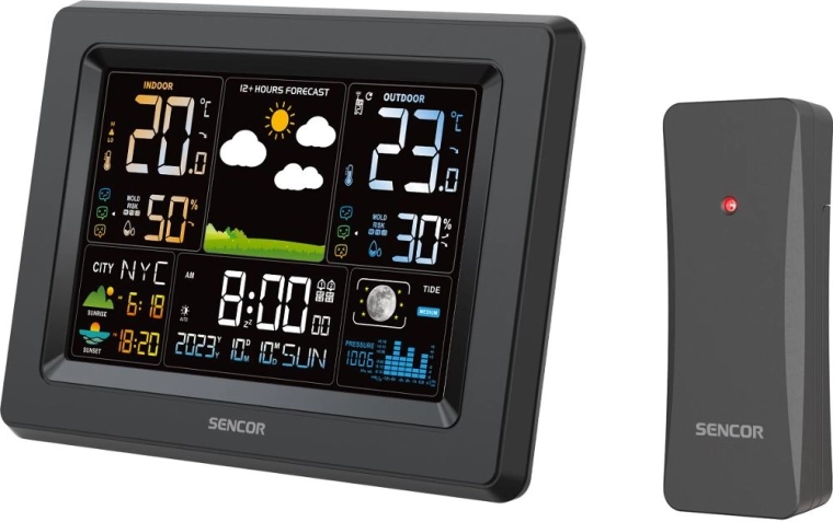 Station météorologique Sencor avec capteur sans fil