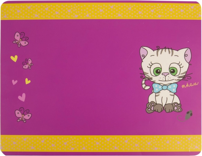 Set de table enfant en plastique motif chats 35 × 25 cm