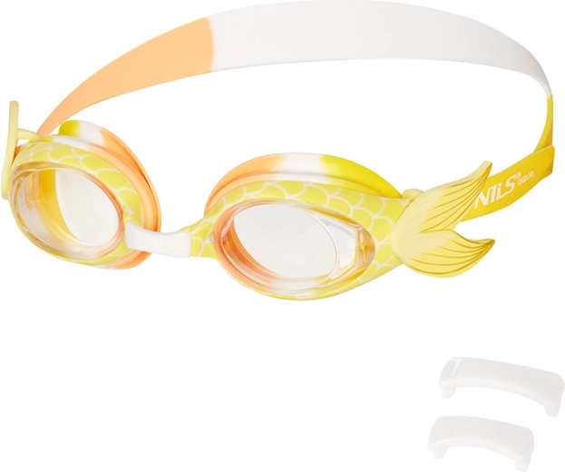 Lunettes de natation pour enfants NILS Aqua jaunes