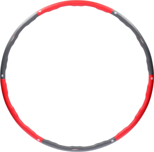 Cerceau hula hoop de massage HMS, 100 cm – rouge