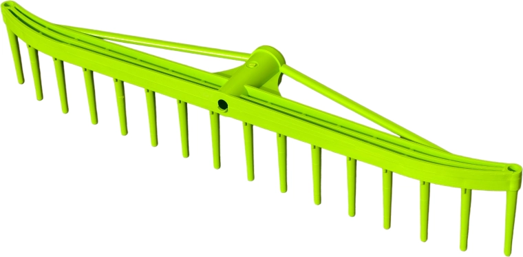 Grandes râteaux en plastique pour foin et feuilles