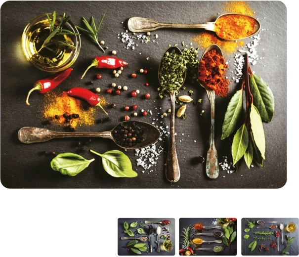 Set de table en plastique avec motif épices 43,5 × 28,5 cm (assorti)