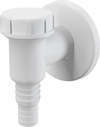 Siphon de machine à laver extérieur PH, blanc