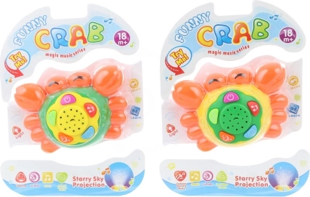 Crabe sonore à piles pour tout-petits