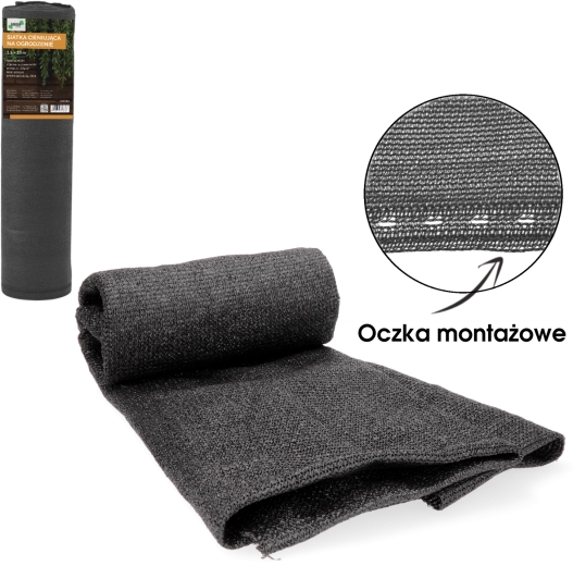 Filet d’occultation pour clôture anthracite 1,5 × 25 m 135 g/m² 90 %