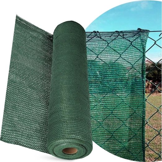 Filet d’occultation et d’ombrage pour clôture 1,5 × 50 m 180 g/m² avec 100 colliers de serrage